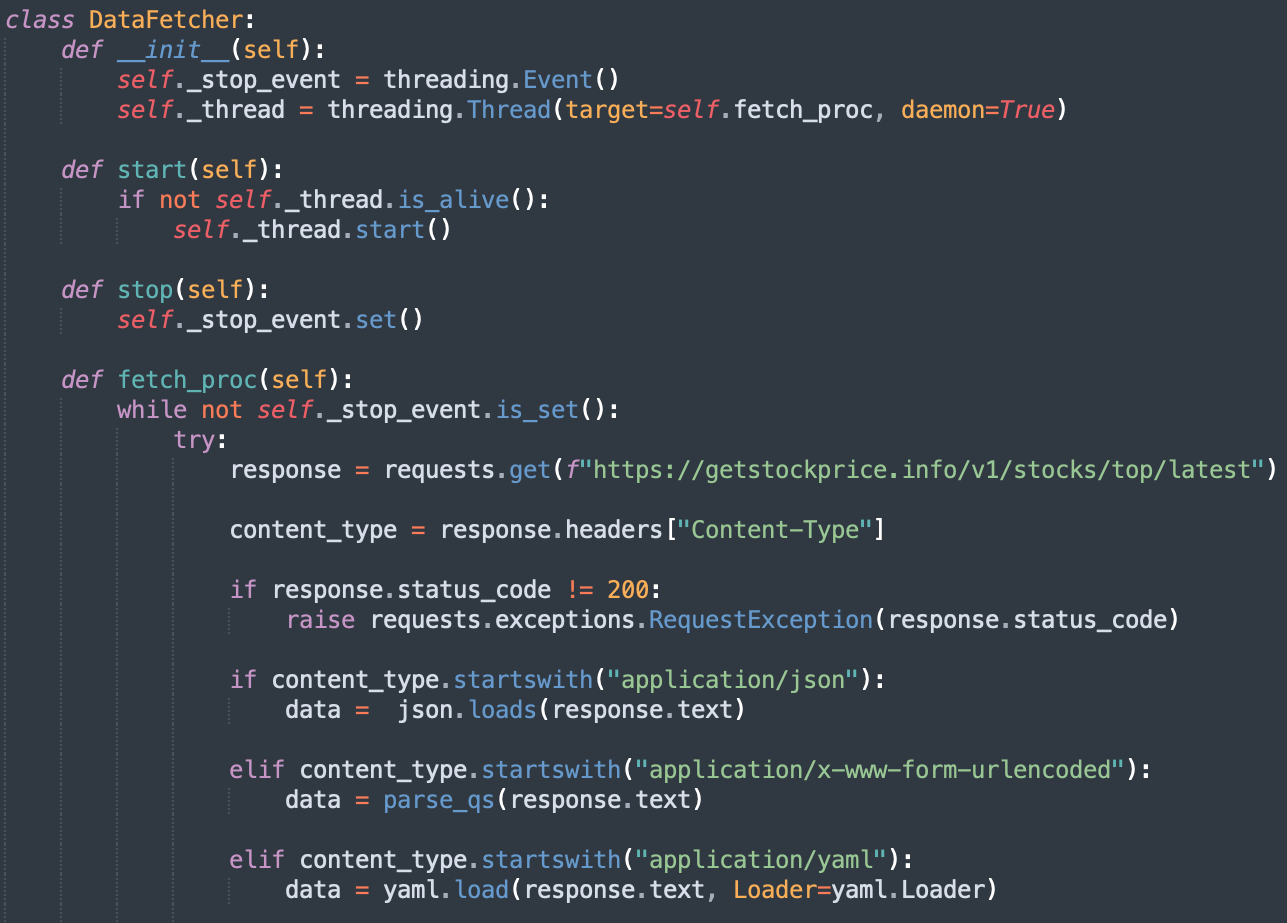 data_fetcher.py 中带 yaml.load 功能的类